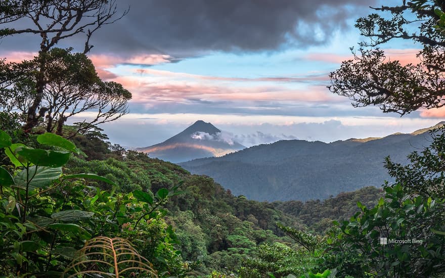 Arenal Volcano seen from Monteverde, Costa Rica