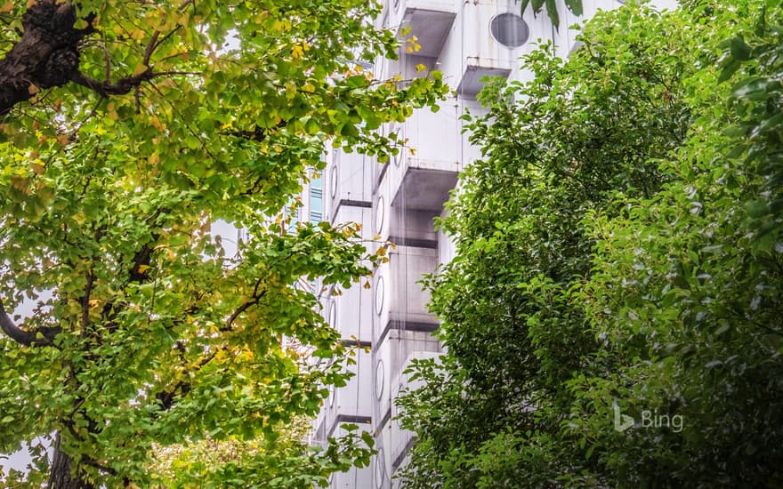 “Central Bank Capsule Tower Building” Shimbashi, Tokyo