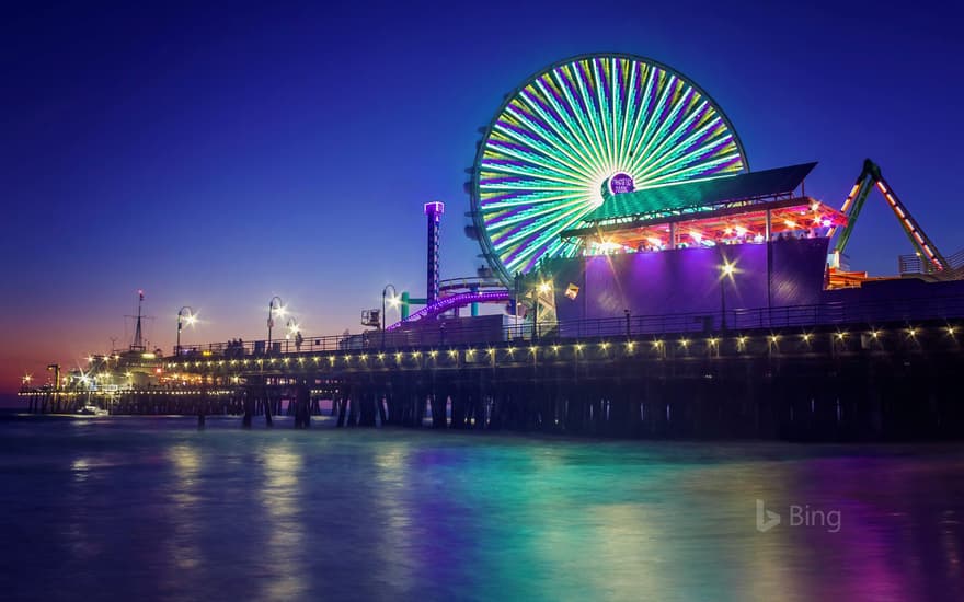 Santa Monica Pier in California