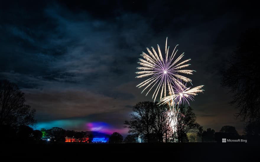 Firework display at Boughton House, Kettering