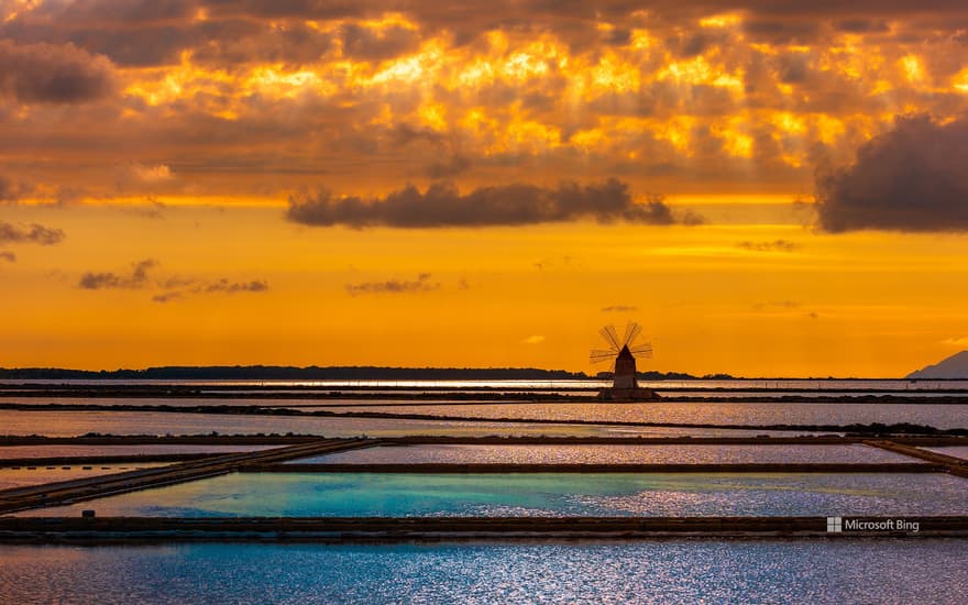 Marsala salt pans, Italy