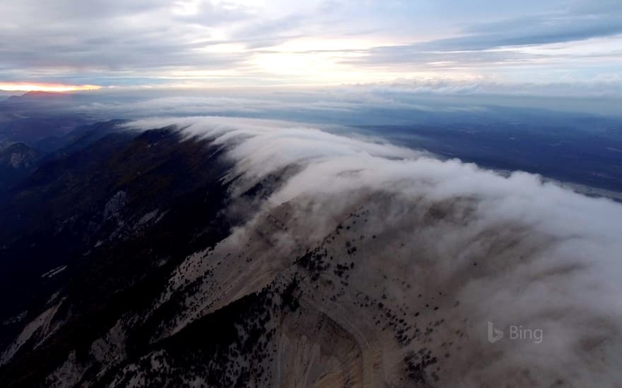 Clouds over Mont Ventoux, France