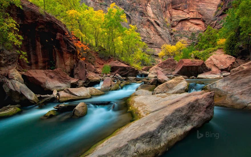 Virgin River in Zion National Park, Utah