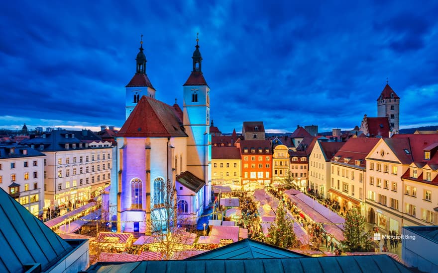 Christmas market in Regensburg, Bavaria