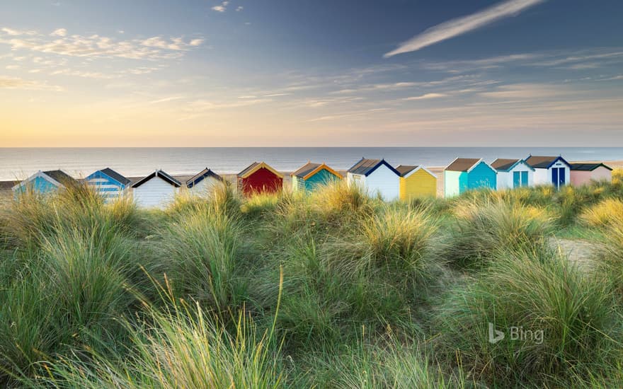 Beach huts in Southwold, Suffolk