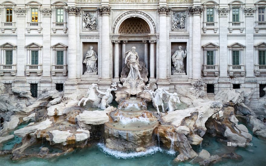 The Trevi Fountain in Rome, Italy