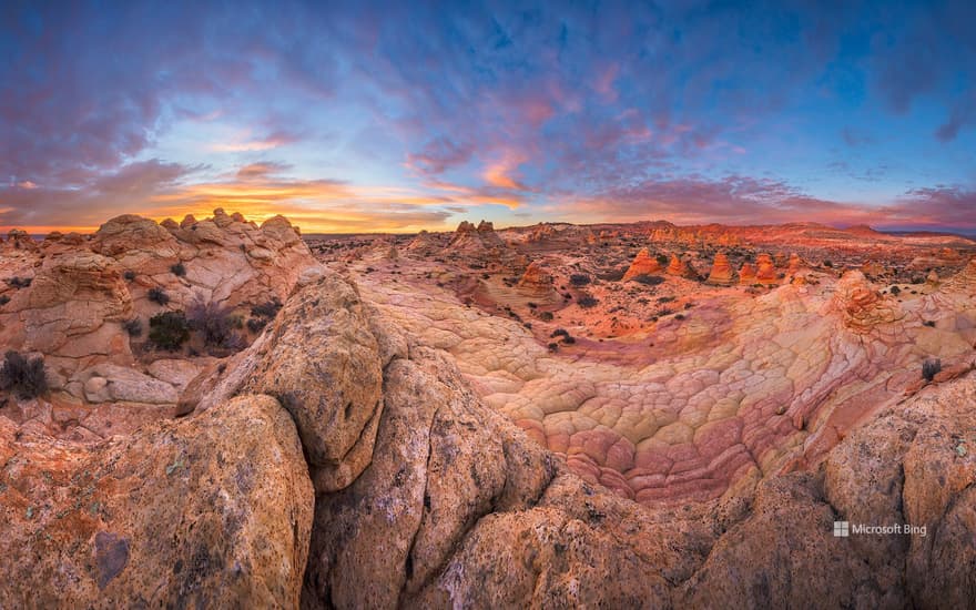 Sandstone rock formations, Vermilion Cliffs National Monument, Arizona