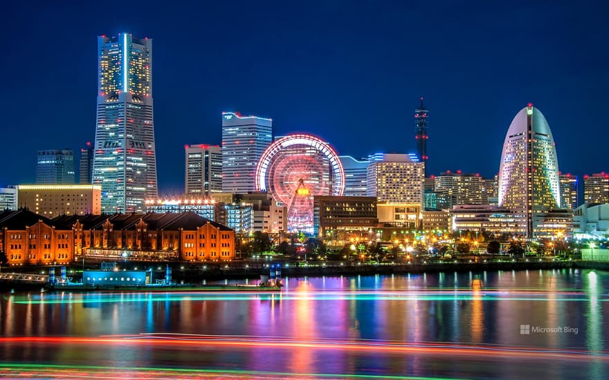 Night view of Minatomirai, Kanagawa Yokohama